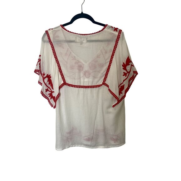 Pedro del Hierro Embroidered Boho Top EUR Large  Boho * Casual * Vacation - Picture 2 of 12